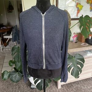 Abercrombie & Fitch Navy Blue Zip-Up Hoodie